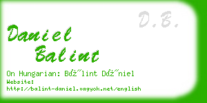 daniel balint business card